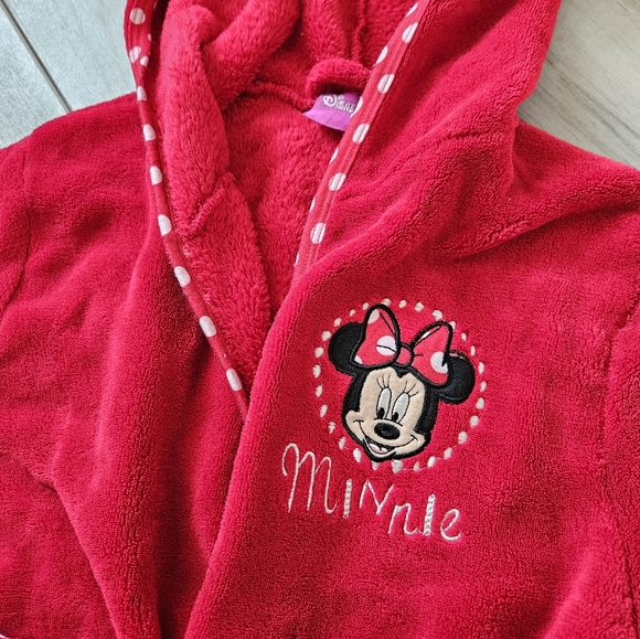 Disney ❤️Minnie Mouse Red Kids Robe - Picture 2 of 5